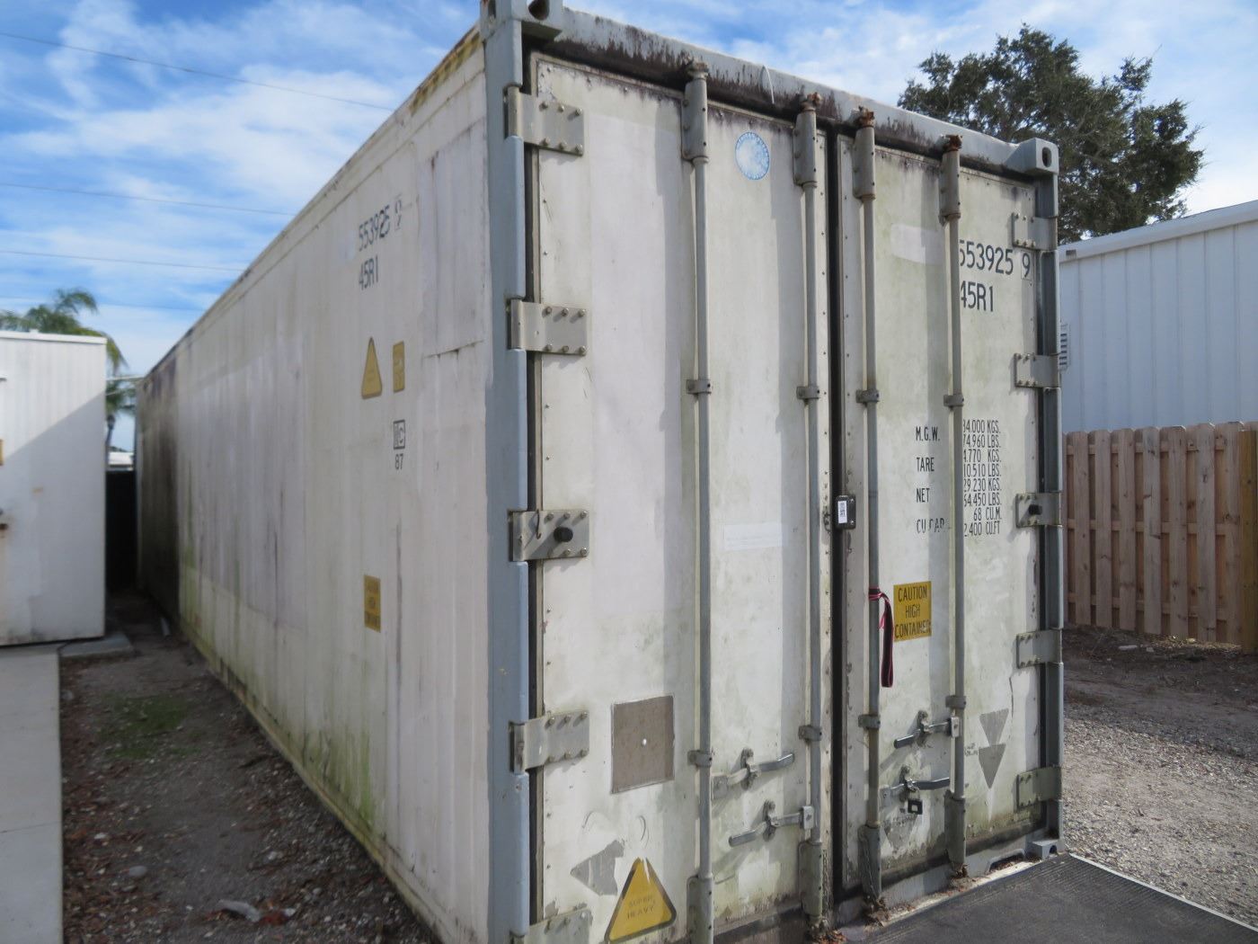 8' X 8' X 40' Ref. Shipping Container