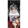 Image 2 : CHRISTMAS DECORATIONS, SERVING DISH, AND TWO TREE STANDS