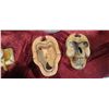Image 8 : WOOD SKELETON LOCK BOX AND MISC