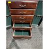 Image 6 : Stunning Solid Wood Jewelry Armoire 18L x14W x41H 8 drawers, mirror top and swing out sides