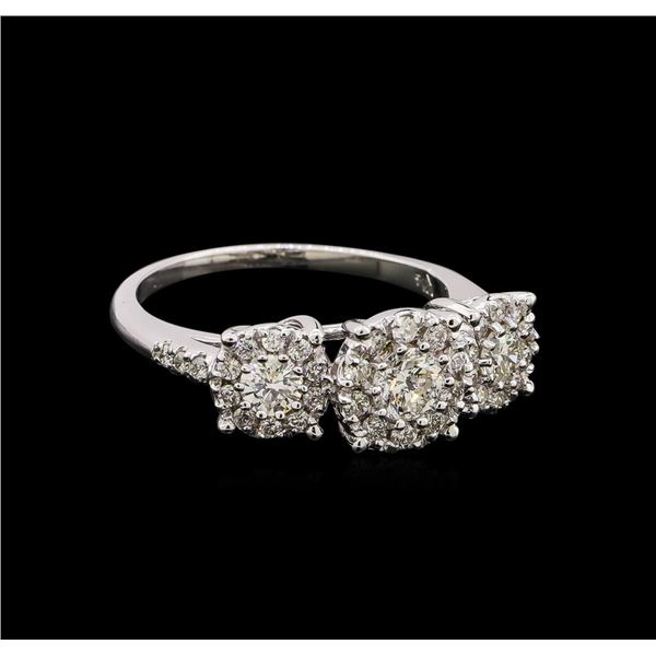 14KT White Gold 0.85 ctw Diamond Ring