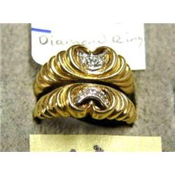 14k Wedding Set with 6 small diamonds (27)