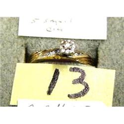 Size 6 Solitaire Diamond Ring with 4 Small Diamonds (27)