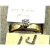 Image 1 : Solitaire Diamond in an Engraved Gold Band (27)