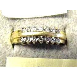 Lady's Twelve Diamond Ring size 7, (27)