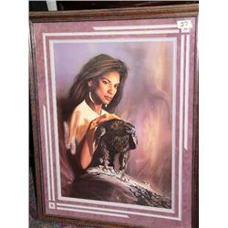 Triple Matted and Framed Print by D.E. Kucera, Signed and Numbered,  Image Size: 26" x 19"  (39)