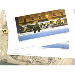 2 Byron Birdsall prints, Signed and Numbered- "Art is Timeless II"; Richmond dispatch of 1896 (37)