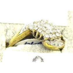 Cluster of Diamonds, Approximately 29 Diamonds Size 6 3/4 (27)