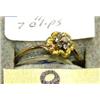 Image 1 : Gold Nugget and Diamond Ring, 7 diamonds size 7 3/4 (27)
