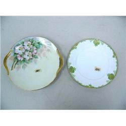 Bavarian hand-painted plate; Limoges hand-painted plate (25)