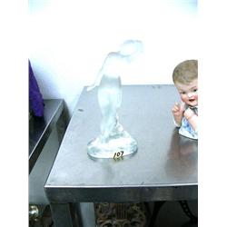 9" signed Lalique nude female figure (25)