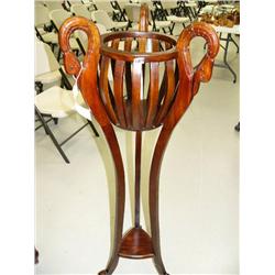Swan Carved plant stand (1000)