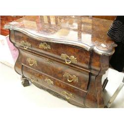 Ball and clawfoot burl walnut Bombay front chest of drawers (16)