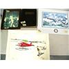 Image 1 : Lot of:  Atlas of the World, Leather Bound, Picture of Jane Fonda? And 2 Airplane Pictures (30)