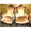 Image 2 : Eastlake Walnut Settee and 2 chairs (16)