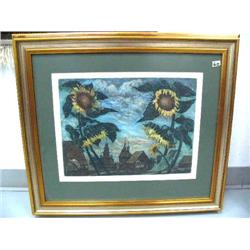 Print of a Russian village scene done by Beinhob in 1989 (25)