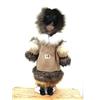 Image 2 : 3 Eskimo dolls; caribou jaw sled; small baleen boat (25)