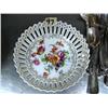 Image 2 : Lot of: Bavarian China hand painted bowl; Haviland serving bowl; RS Prussia-crack in handle, no lid;