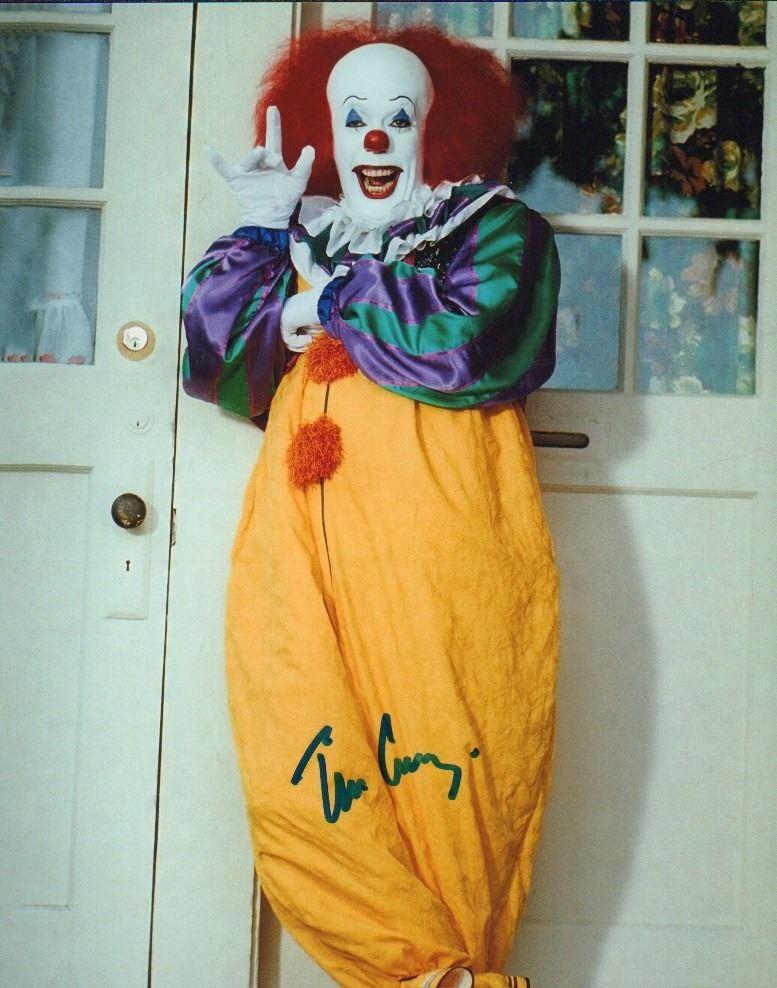 Tim Curry signed photo Pennywise