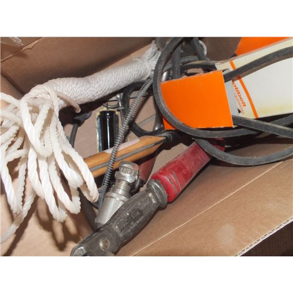 Assorted Belts & Tools