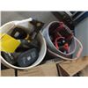 Image 1 : 2 Buckets Of Assorted Drills & Batteries