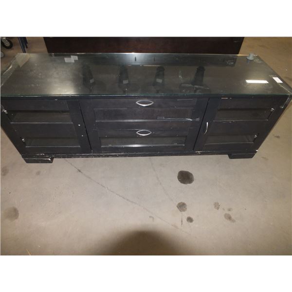 Glass Top TV Stand