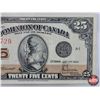 Image 3 : Dominion of Canada 1923 Twenty Five Cent "Shinplaster" (L Series) : McCavour/Saunders #483729 (See P