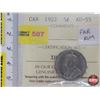 Image 1 : Canada Five Cent 1922 Far S (ICCS Cert: AU-55) (SEE PICS!)