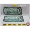 Image 1 : Canada $1 Bills 1967 (2 Sequential) : Beattie/Rasminsky #GP0474000-001 (See Pics for Varieties, Cond