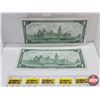 Image 4 : Canada $1 Bills 1967 (2 Sequential) : Beattie/Rasminsky #GP0474000-001 (See Pics for Varieties, Cond