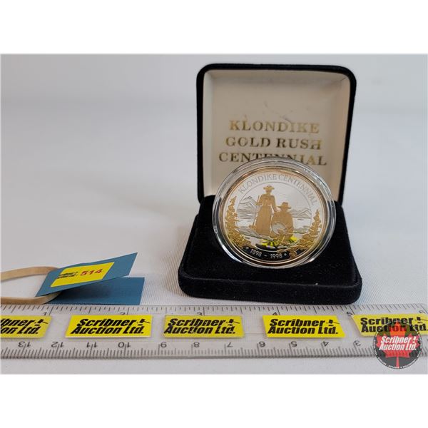 Klondike Goldrush Centennial 1898-1998 ~ Official Medallion (SEE PICS!)