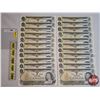 Image 1 : Canada $1 Bills 1973 (23) : Crow/Bouey ~ Variety Serial #'s (See Pics for Varieties, Conditions, Ser