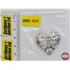 Image 1 : 1 Troy Ounce .999 Fine Silver Bar "Heart"  (SEE PICS!)