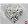 Image 2 : 1 Troy Ounce .999 Fine Silver Bar "Heart"  (SEE PICS!)