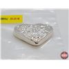 Image 3 : 1 Troy Ounce .999 Fine Silver Bar "Heart"  (SEE PICS!)