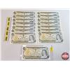Image 1 : Canada $1 Bills 1973 (15) : Crow/Bouey ~ Variety Serial #'s (See Pics for Varieties, Conditions, Ser