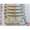 Image 2 : Canada $1 Bills 1973 (15) : Crow/Bouey ~ Variety Serial #'s (See Pics for Varieties, Conditions, Ser