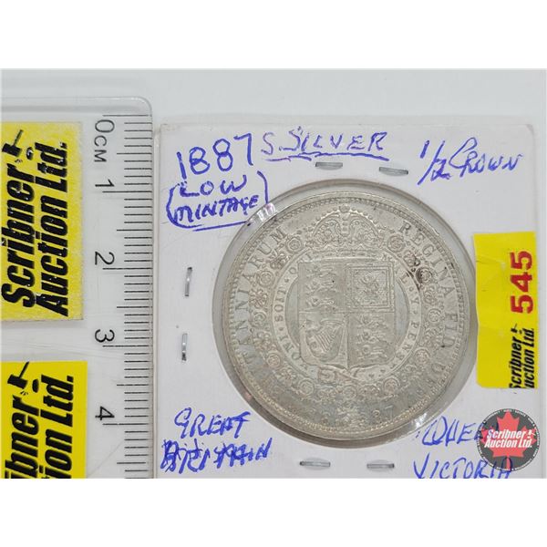 Great Britain 1887 Half Crown (SEE PICS!)