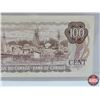 Image 6 : Canada $100 Bill 1975 : Crow/Bouey #AJD6174254 (CCCS Cert: UNC-60 Uncirculated) (See Pics for Variet