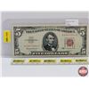 Image 1 : United States $5 Bill 1963 Red Seal : #A29672944A (See Pics for Varieties, Conditions, Serial Number