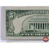 Image 5 : United States $5 Bill 1963 Red Seal : #A29672944A (See Pics for Varieties, Conditions, Serial Number