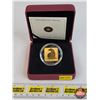 Image 1 : RCM 2010 $3 Square Coin : Polar Bear (92.5% Gold Plated) (SEE PICS!)