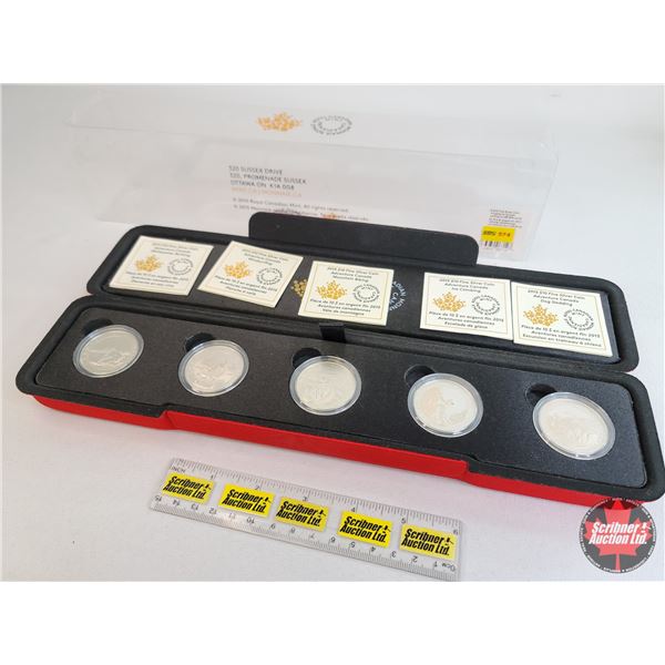 RCM 2015 Fine Silver Coin Set ~ Adventure Canada (5 Coins) :  - $10 Fine Silver Coin ~ Dog Sledding 
