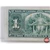 Image 5 : Bank of Canada $1 Bill 1937 : Coyne/Towers #LN1774171 (See Pics for Varieties, Conditions, Serial Nu