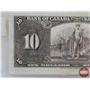 Image 5 : Bank of Canada $10 Bill 1937 : Coyne/Towers #LT6547715 (See Pics for Varieties, Conditions, Serial N