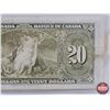 Image 6 : Bank of Canada $20 Bill 1937 : Coyne/Towers #LE1238623 (See Pics for Varieties, Conditions, Serial N
