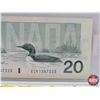 Image 6 : Canada $20 Bill 1991 : Thiessen/Crow #EIK1347223 (See Pics for Varieties, Conditions, Serial Numbers