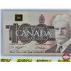 Image 2 : Canada $100 Bill 1988 : Knight/Dodge #BJT4550350 (See Pics for Varieties, Conditions, Serial Numbers