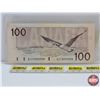 Image 4 : Canada $100 Bill 1988 : Knight/Dodge #BJT4550350 (See Pics for Varieties, Conditions, Serial Numbers
