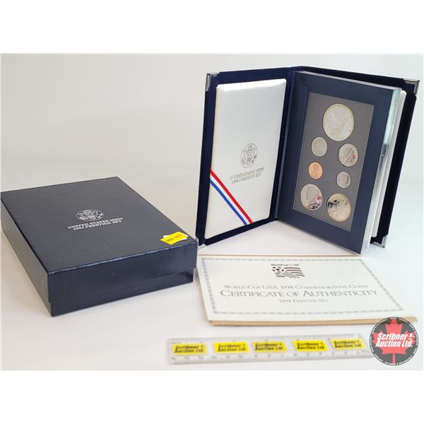 United States Mint : World Cup USA 1994 Commemorative Coins "Prestige 7 Coin Set" (SEE PICS!)